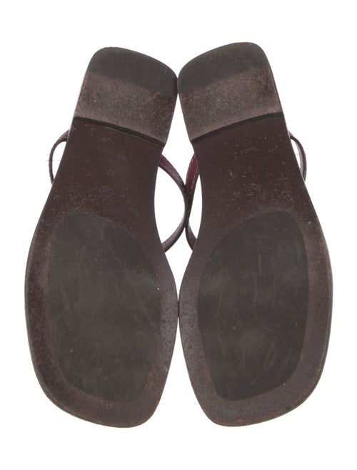 The Row Leather Slides