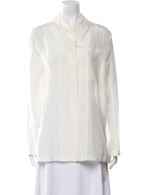 The Row Long Sleeve Button-Up Top