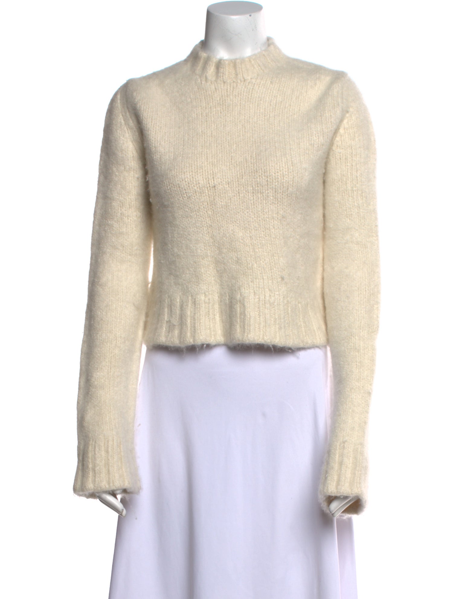 The Row Cashmere Mock Neck Sweater