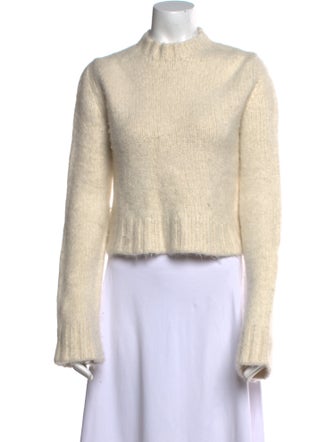 The Row Cashmere Mock Neck Sweater