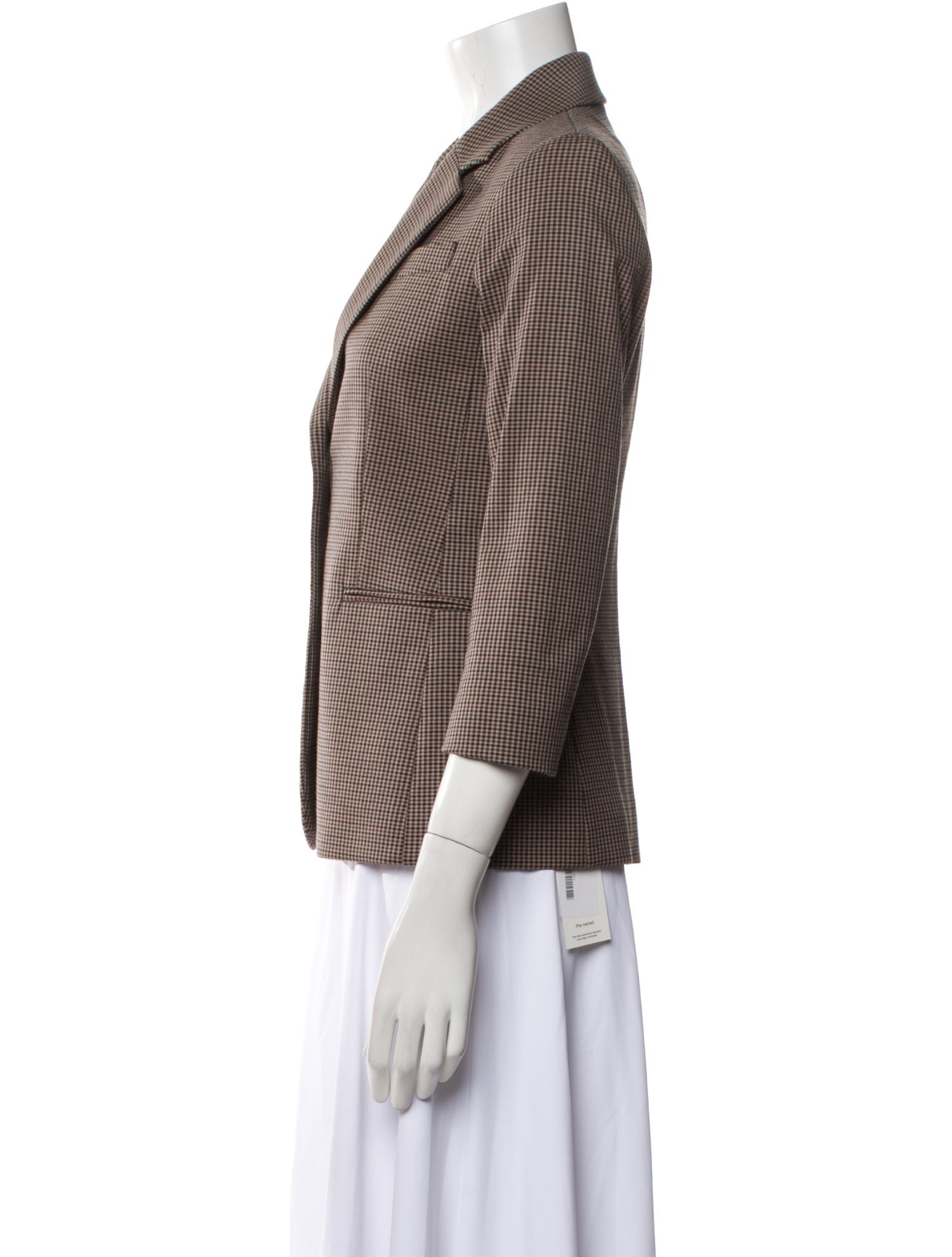 The Row Plaid Print Blazer