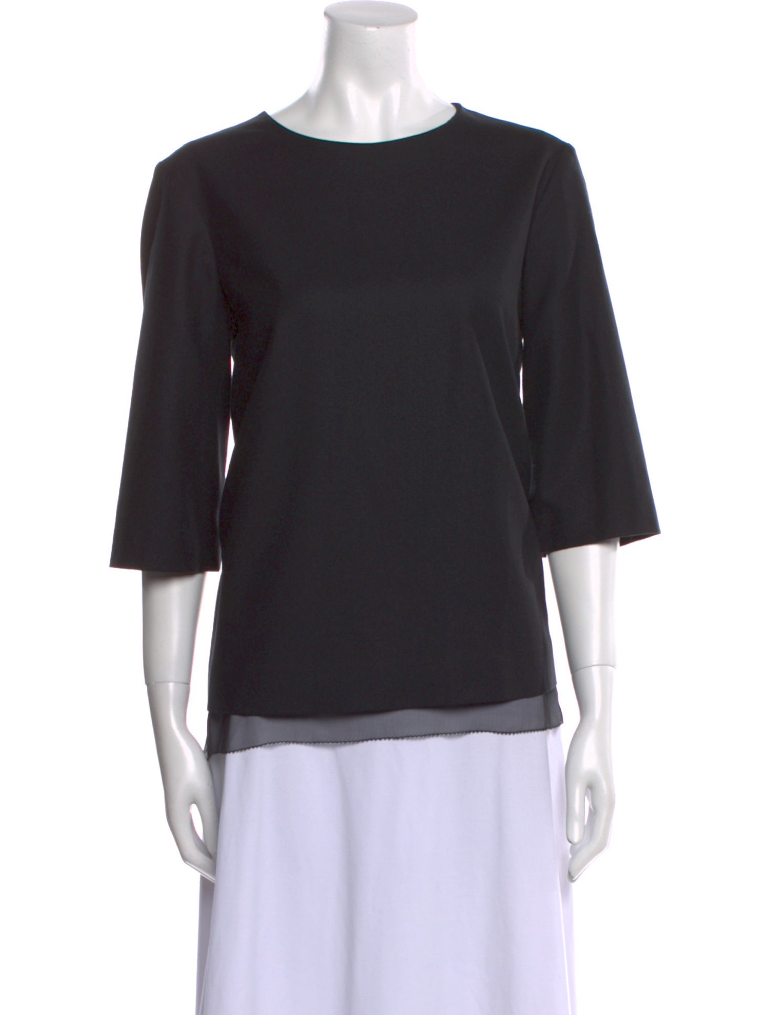 The Row Virgin Wool Bateau Neckline Top