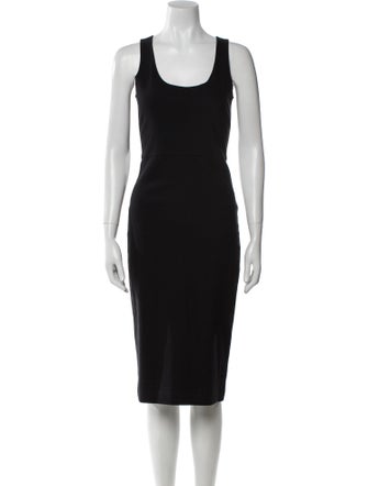 The Row Scoop Neck Midi Length Dress