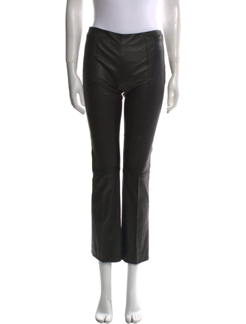 The Row Leather Straight Leg Pants