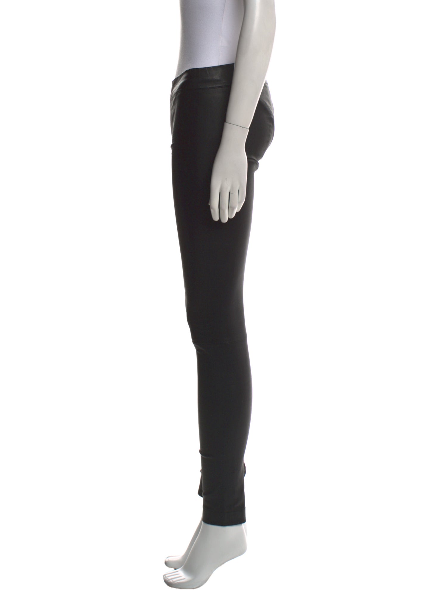 The Row Leather Skinny Leg Pants