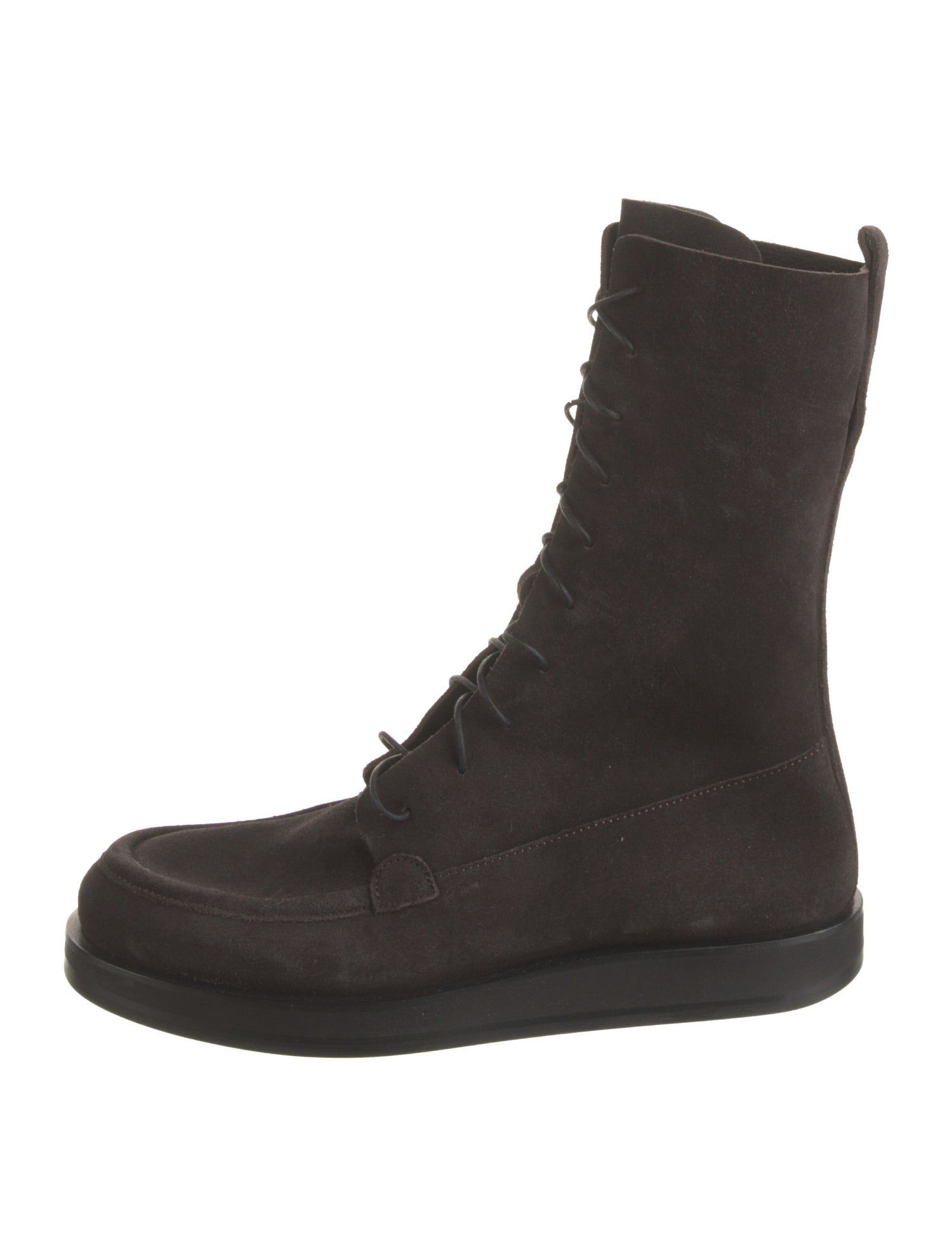 The Row Suede Combat Boots