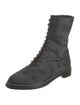 The Row Distressed Accents Combat Boots