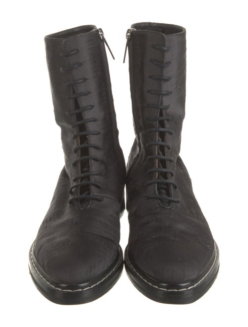 The Row Distressed Accents Combat Boots
