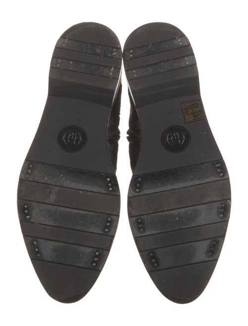 The Row Distressed Accents Combat Boots