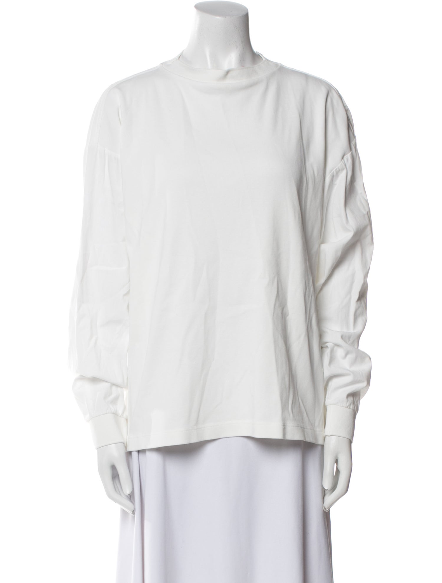 The Row Mock Neck Long Sleeve Sweatshirt