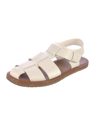The Row Fisherman Leather Gladiator Sandals