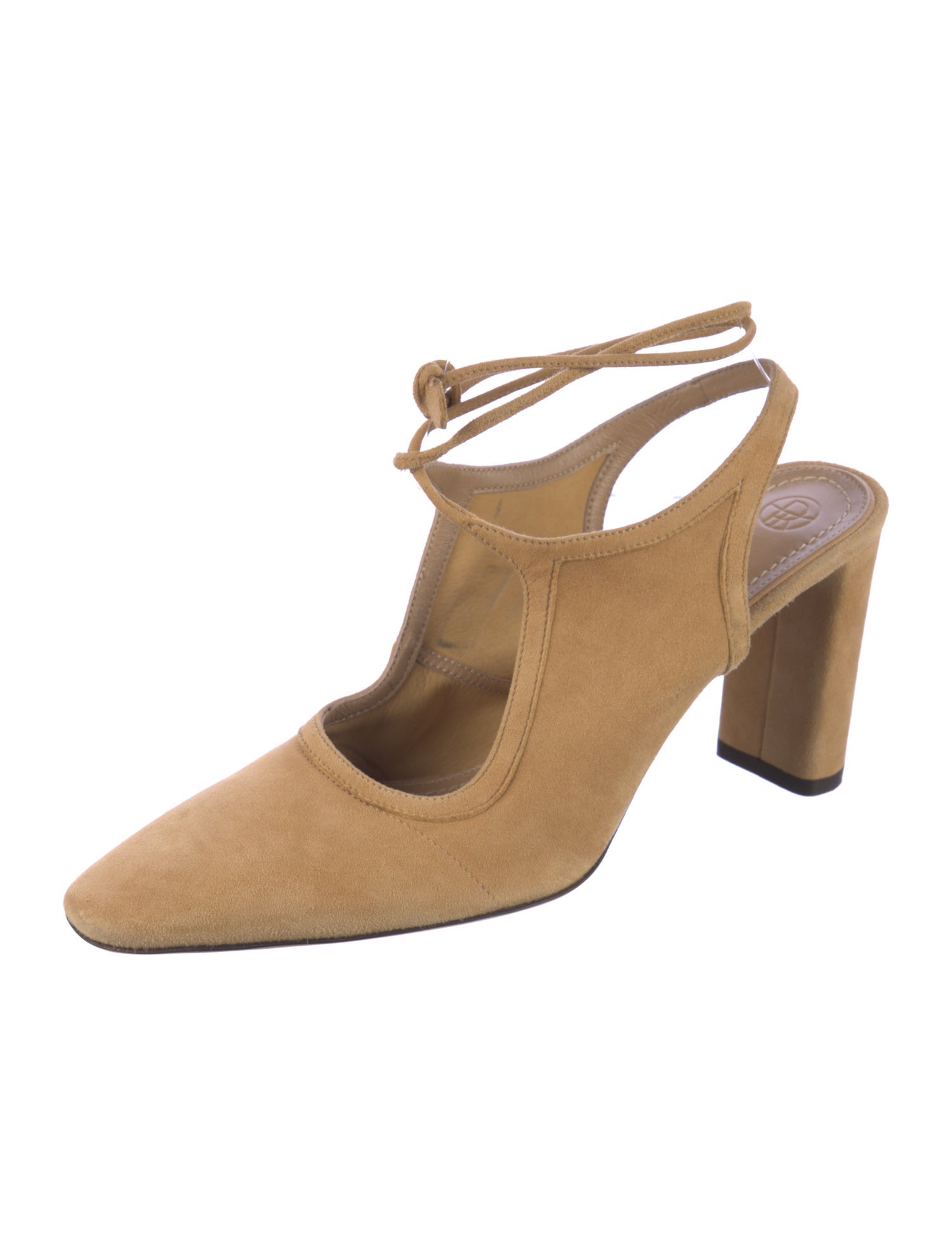 The Row Camil Suede Slingback Pumps