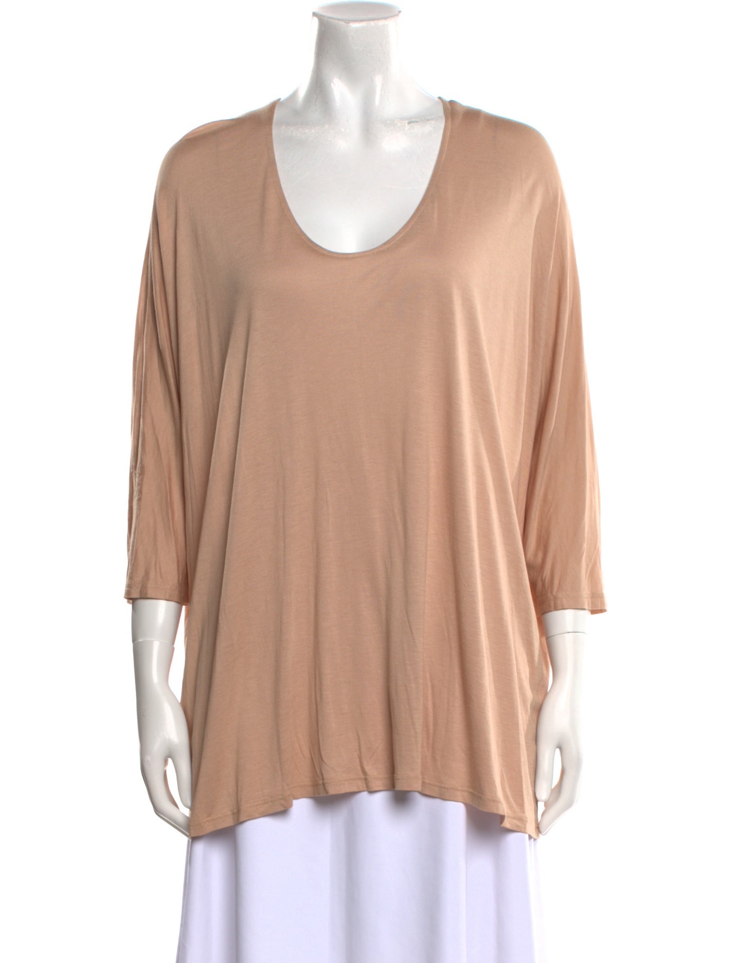 The Row Quarter Sleeve Scoop Neck T-Shirt