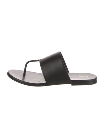 The Row Leather Slides