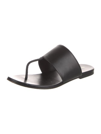 The Row Leather Slides