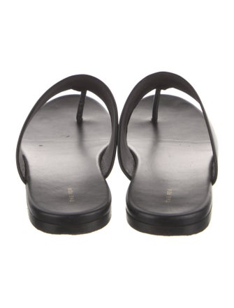 The Row Leather Slides