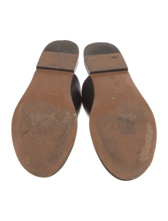 The Row Leather Slides