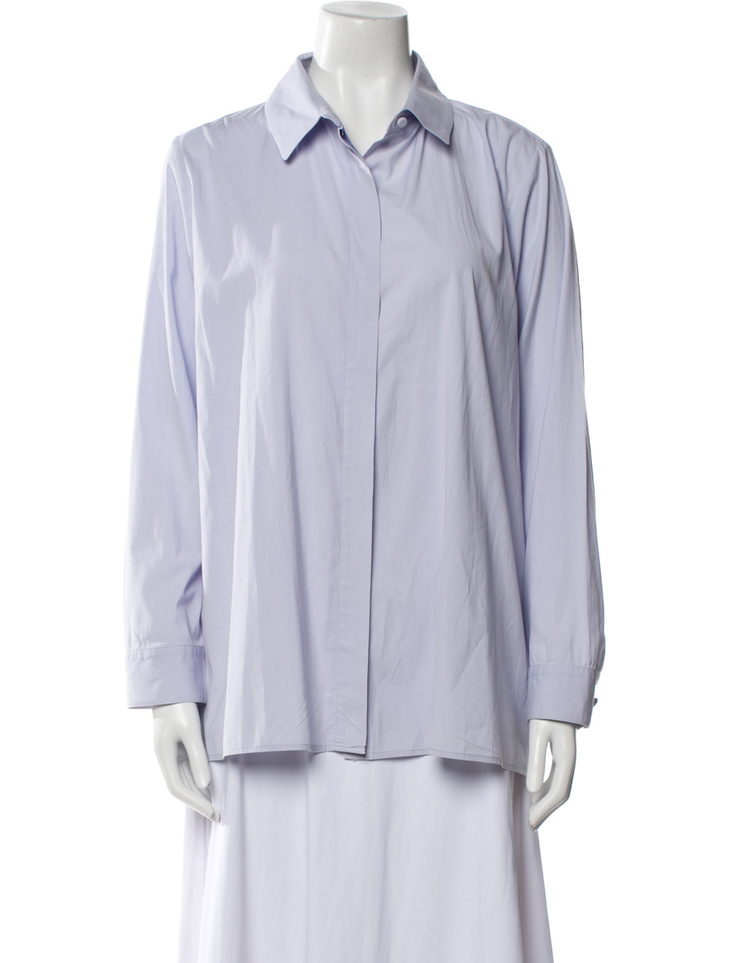 The Row Long Sleeve Button-Up Top