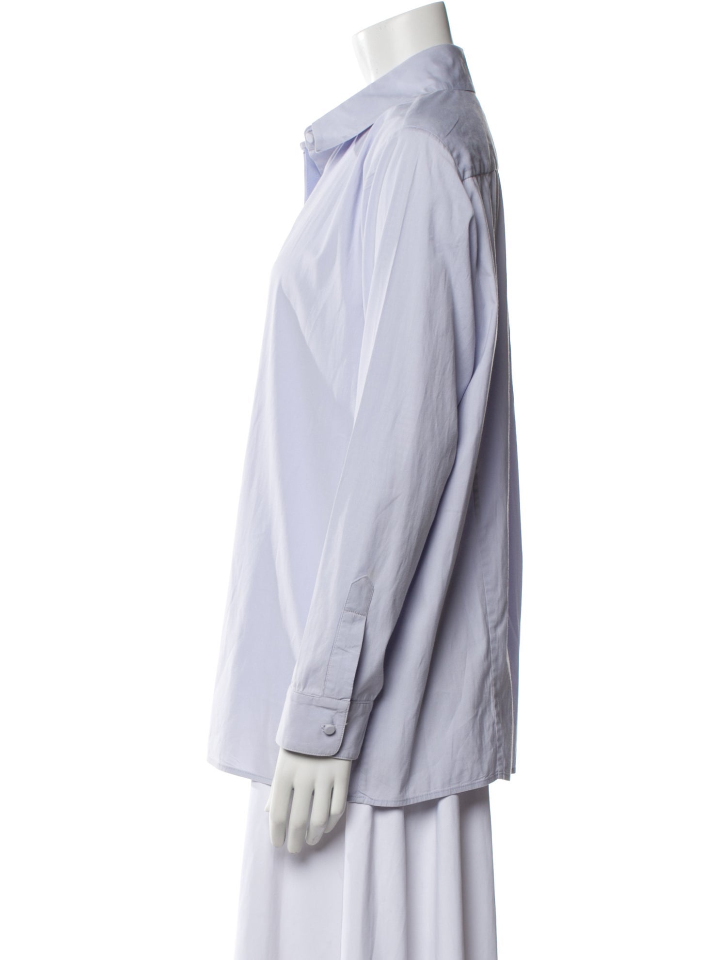 The Row Long Sleeve Button-Up Top