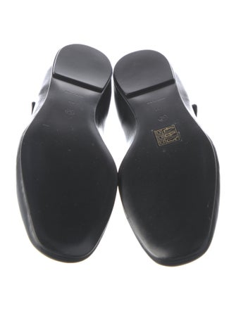 The Row Ava Leather Mary Jane Flats