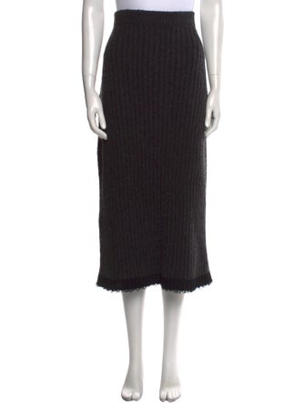 The Row Raw-Edge Trim Midi Length Skirt