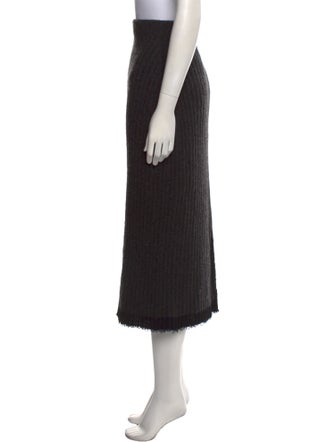 The Row Raw-Edge Trim Midi Length Skirt