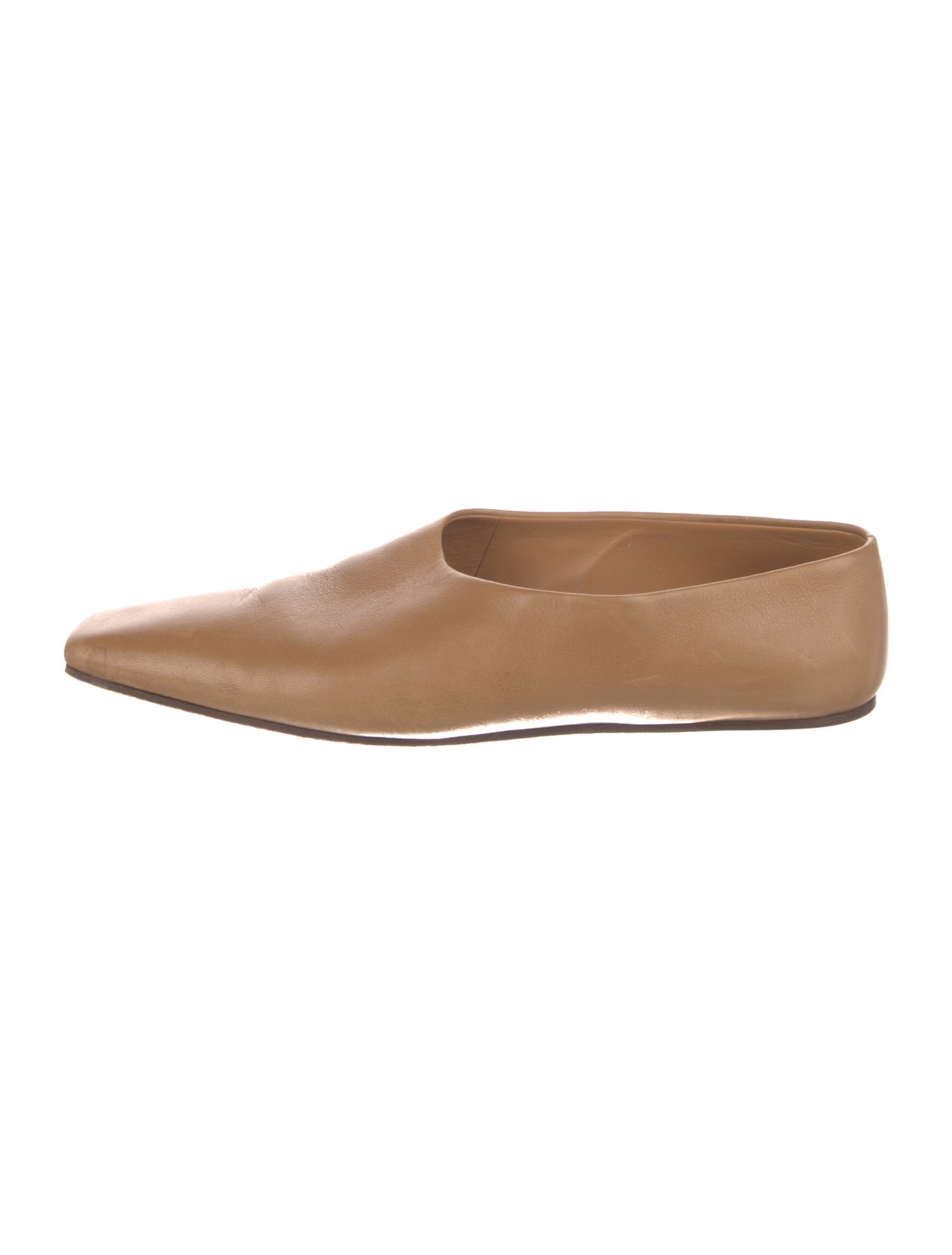 The Row Leather Ballet Flats