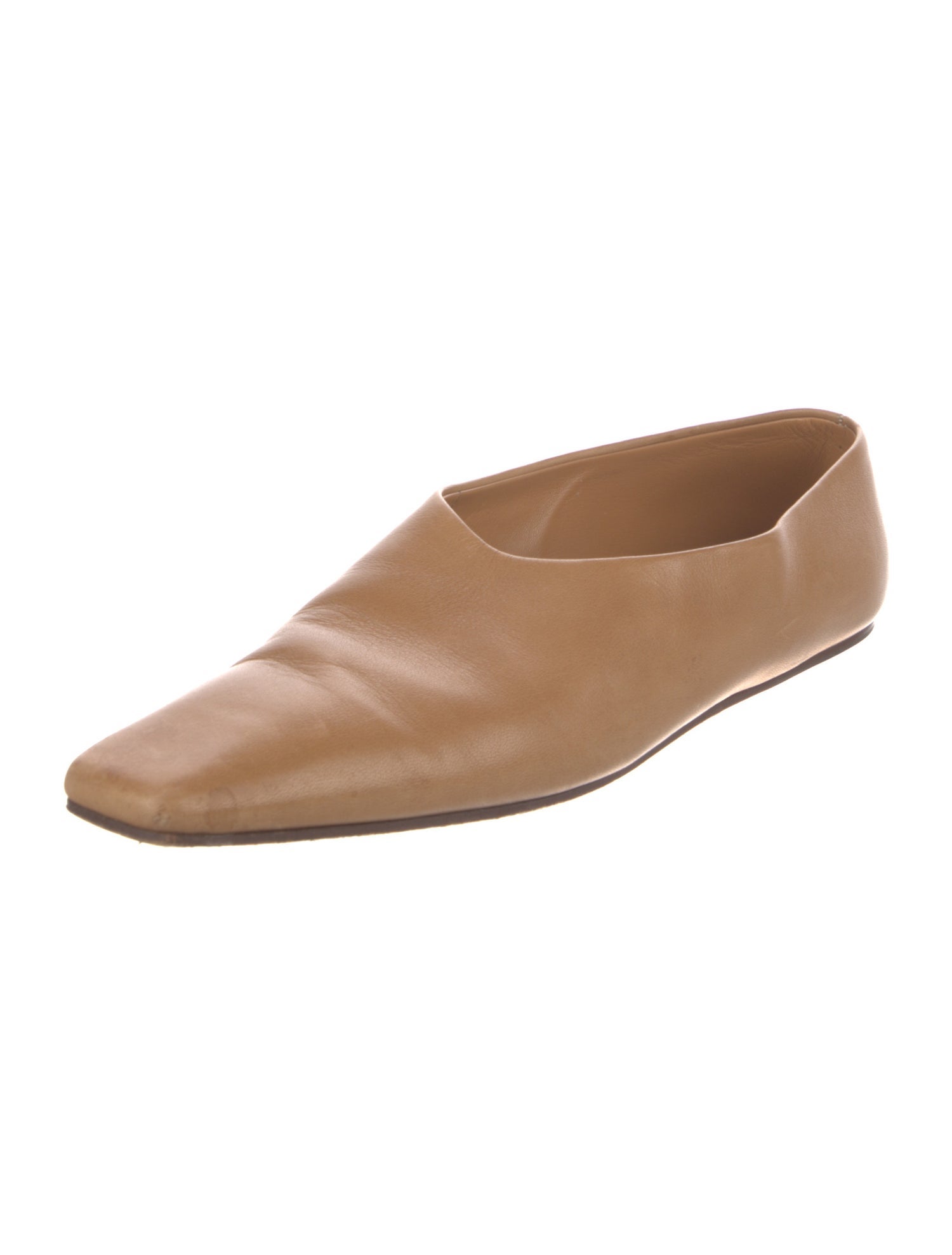The Row Leather Ballet Flats