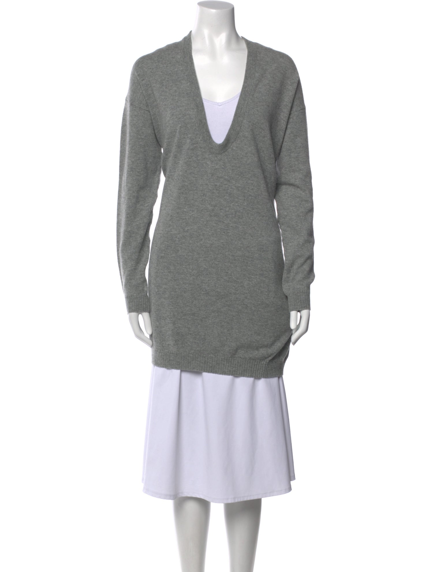 The Row Merino Wool V-Neck Sweater