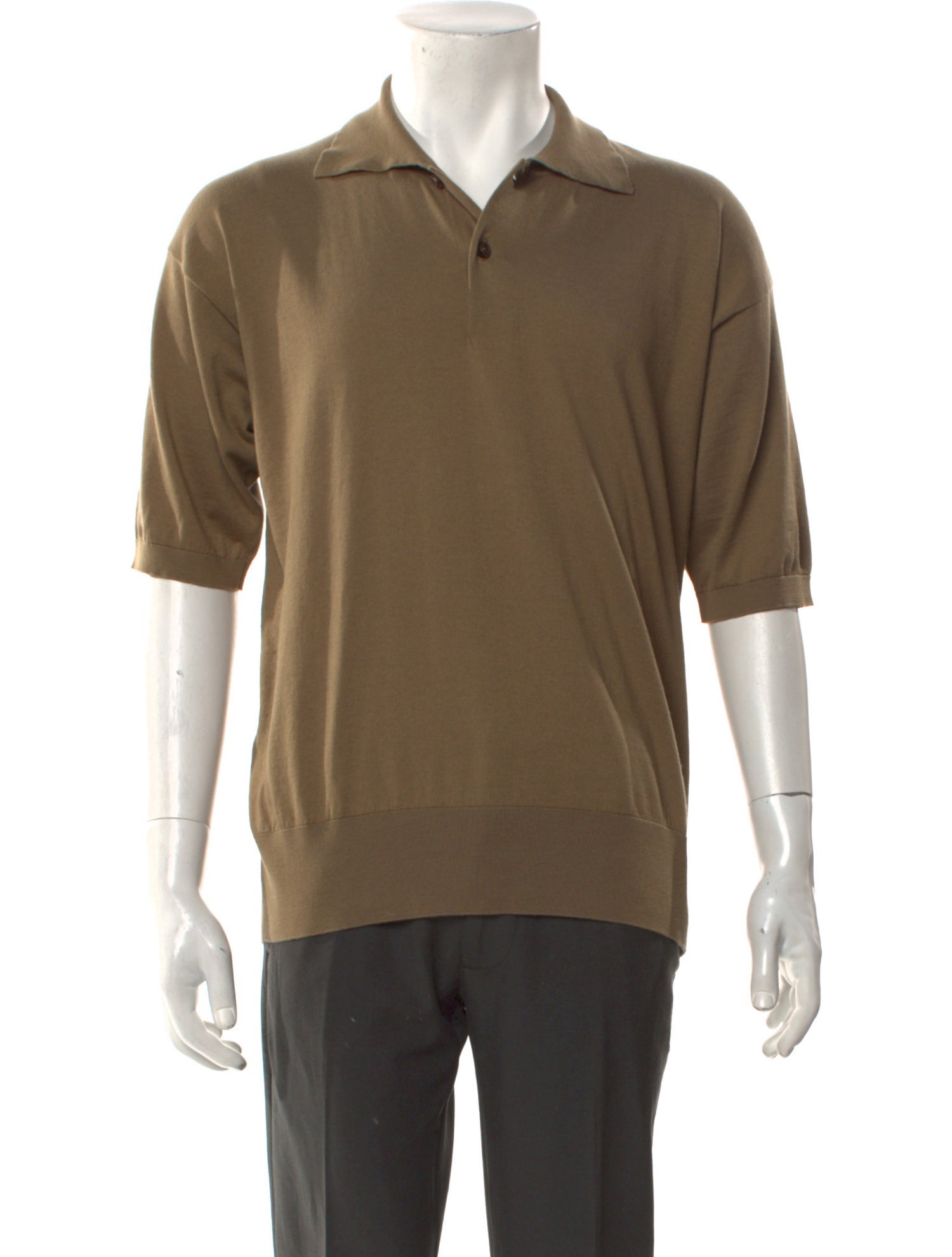 The Row Collar Short Sleeve Polo Sweater