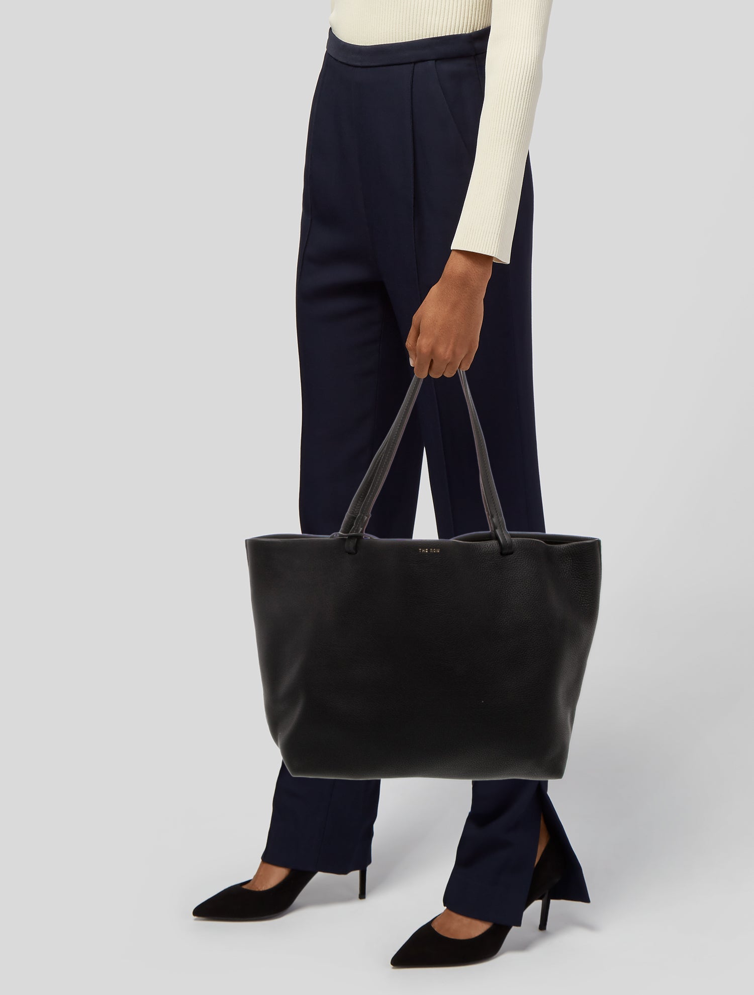 The Row Leather Park Tote Three