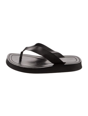 The Row Ginza Leather Slides