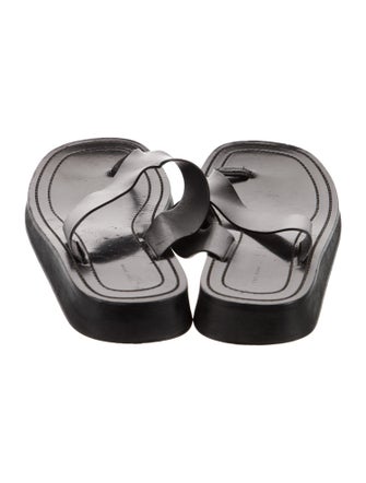 The Row Ginza Leather Slides