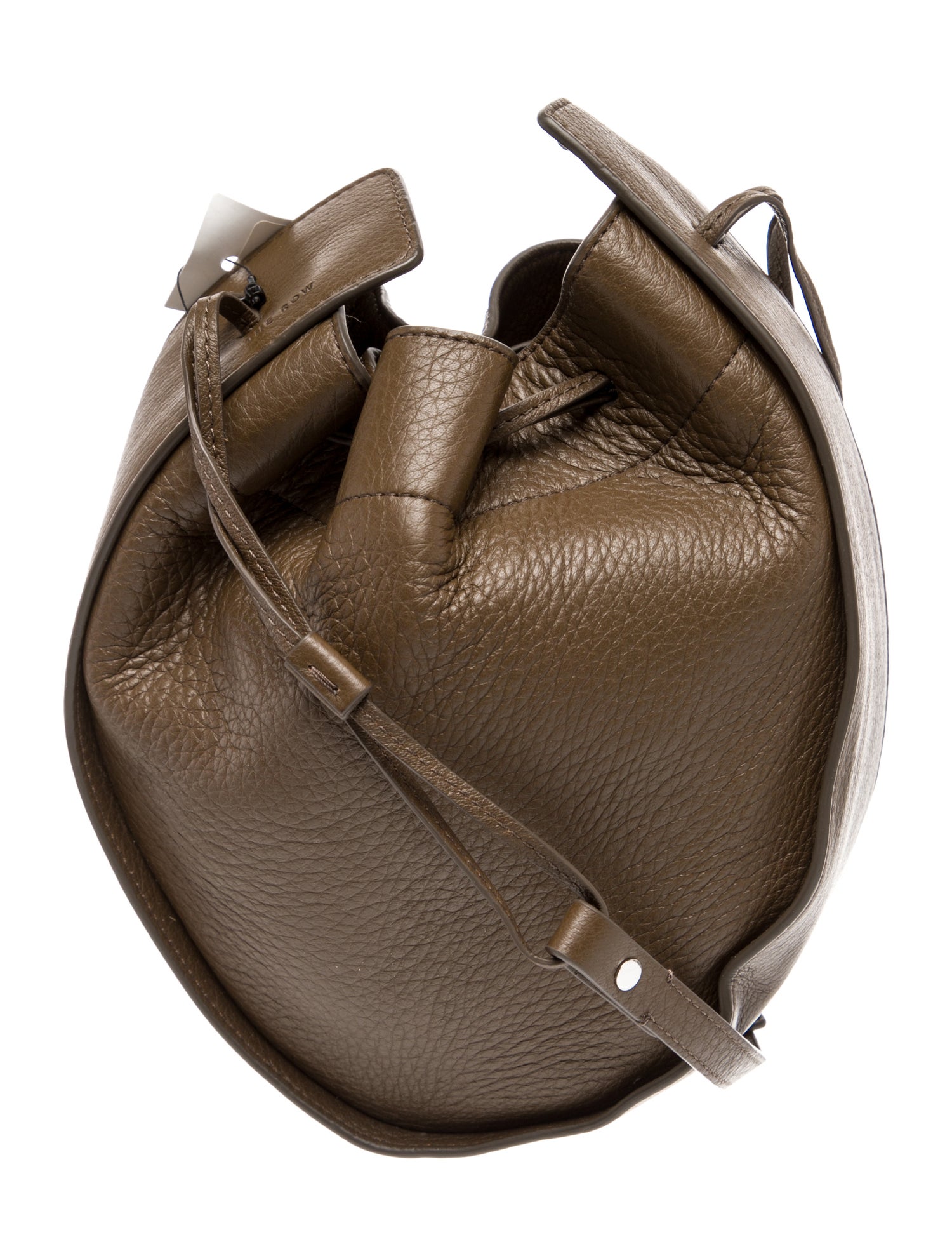 The Row Leather Drawstring
