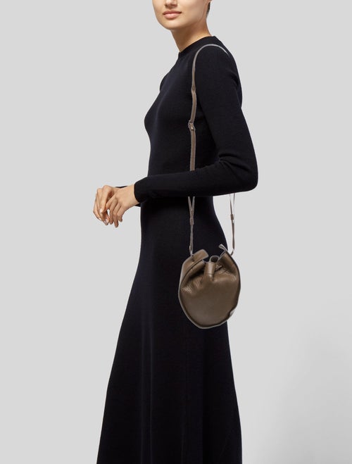 The Row Leather Drawstring