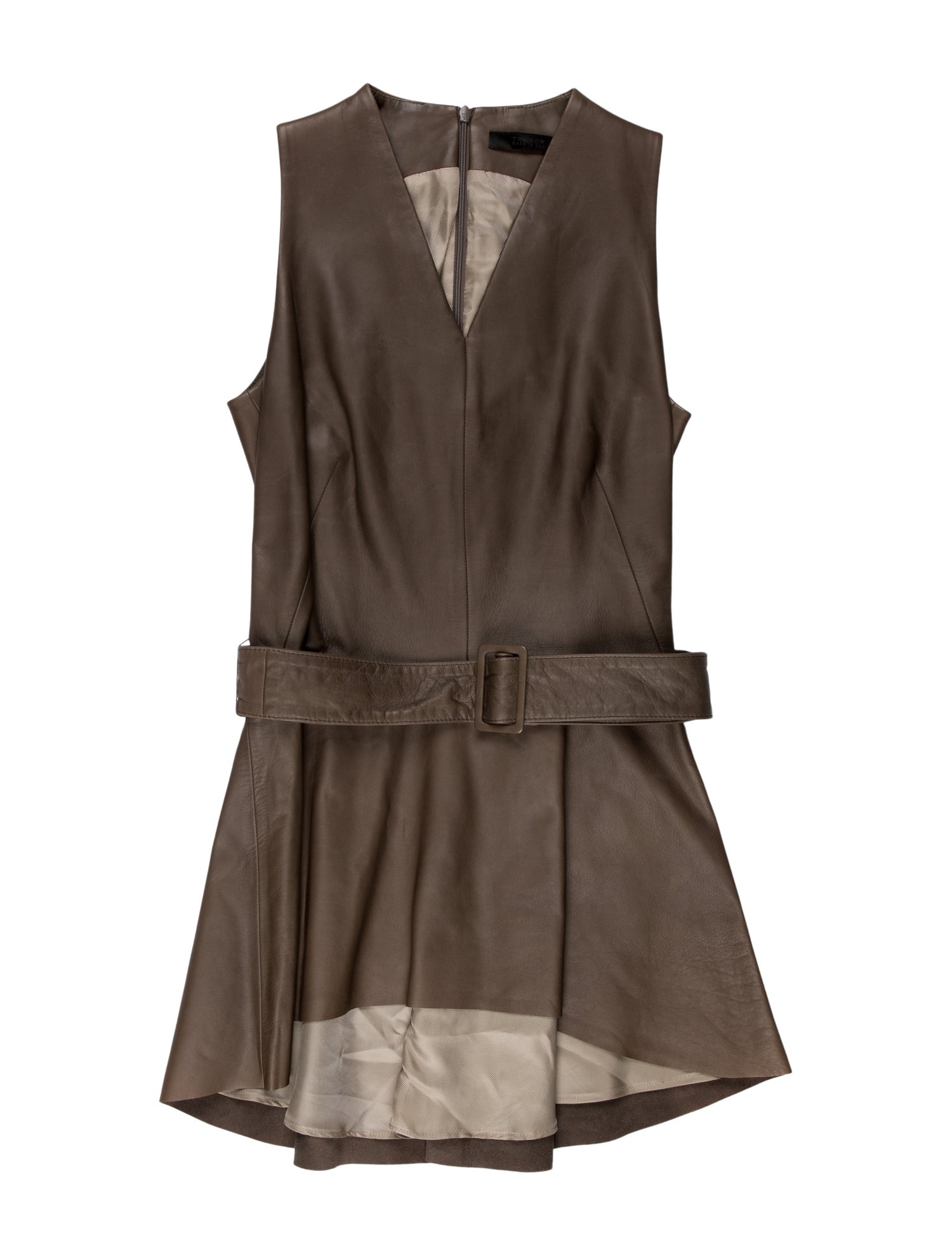 The Row Leather Mini Dress
