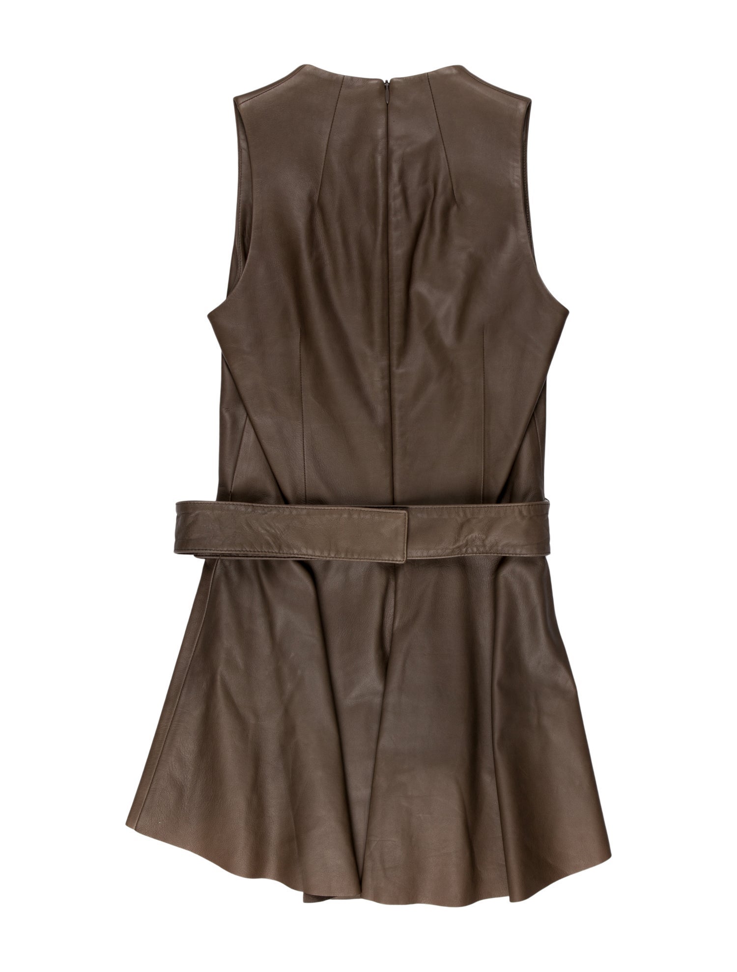 The Row Leather Mini Dress