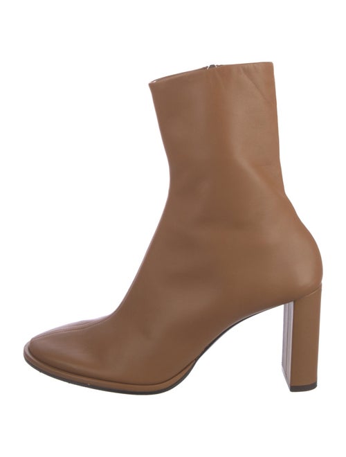 The Row Teatime Zip Leather Sock Boots