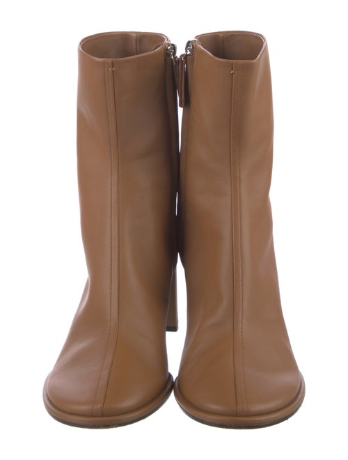 The Row Teatime Zip Leather Sock Boots