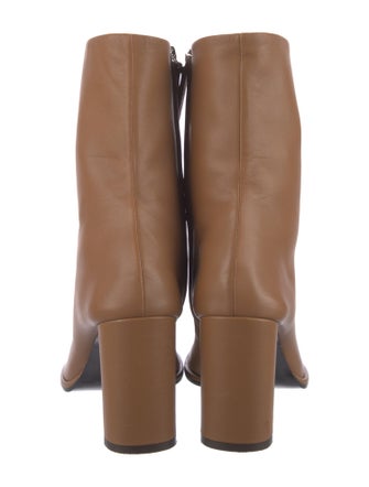 The Row Teatime Zip Leather Sock Boots