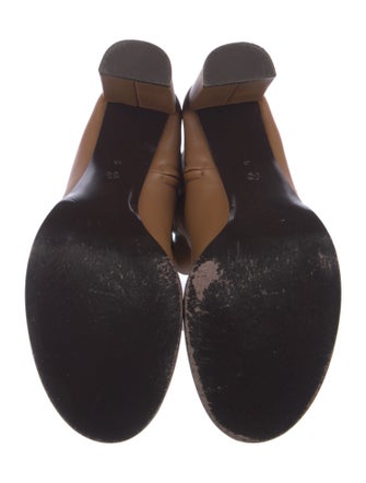 The Row Teatime Zip Leather Sock Boots