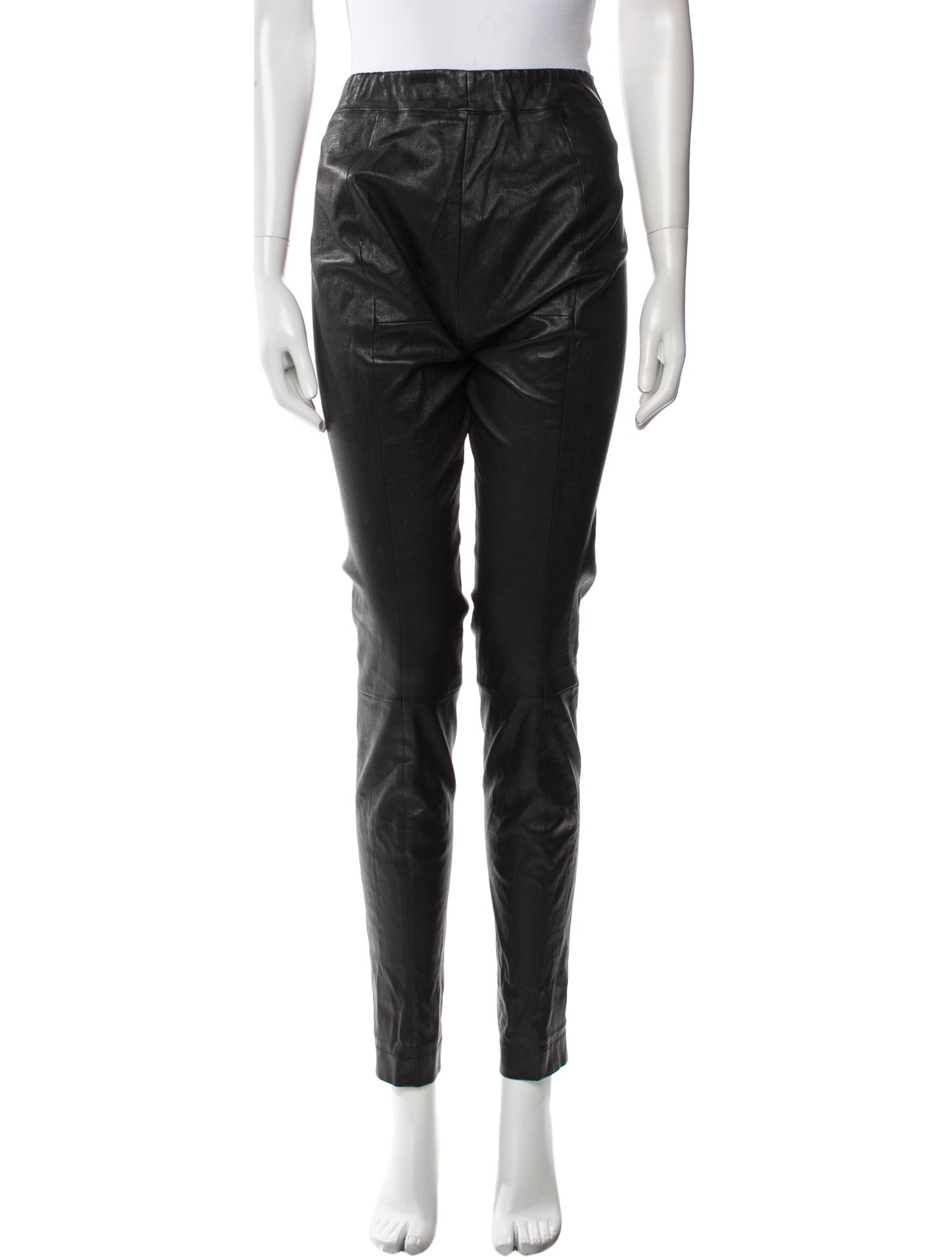 The Row Leather Skinny Leg Pants