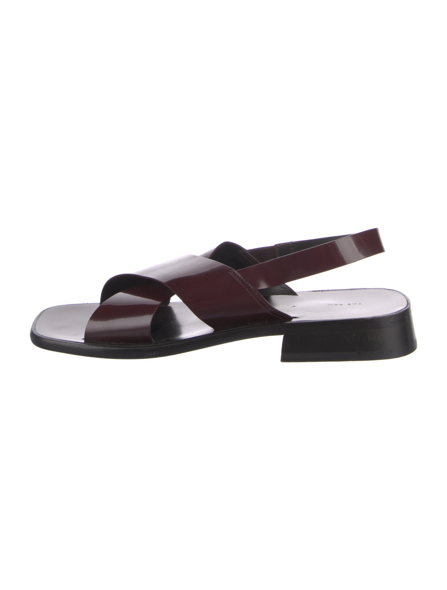 The Row Mensy Leather Slingback Sandals