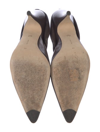 The Row Leather Slingback Pumps