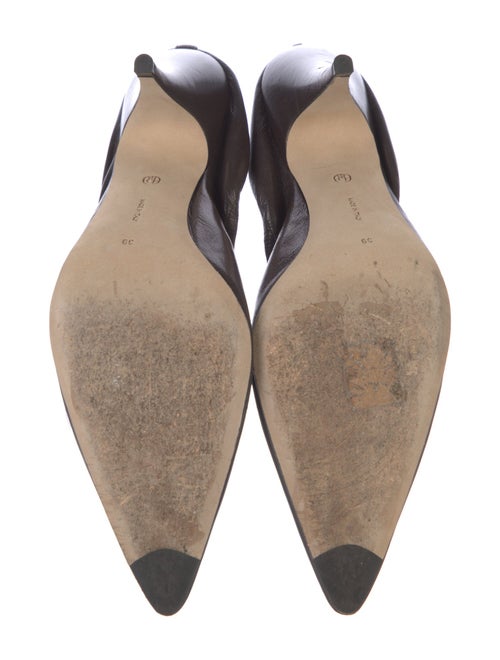 The Row Leather Slingback Pumps