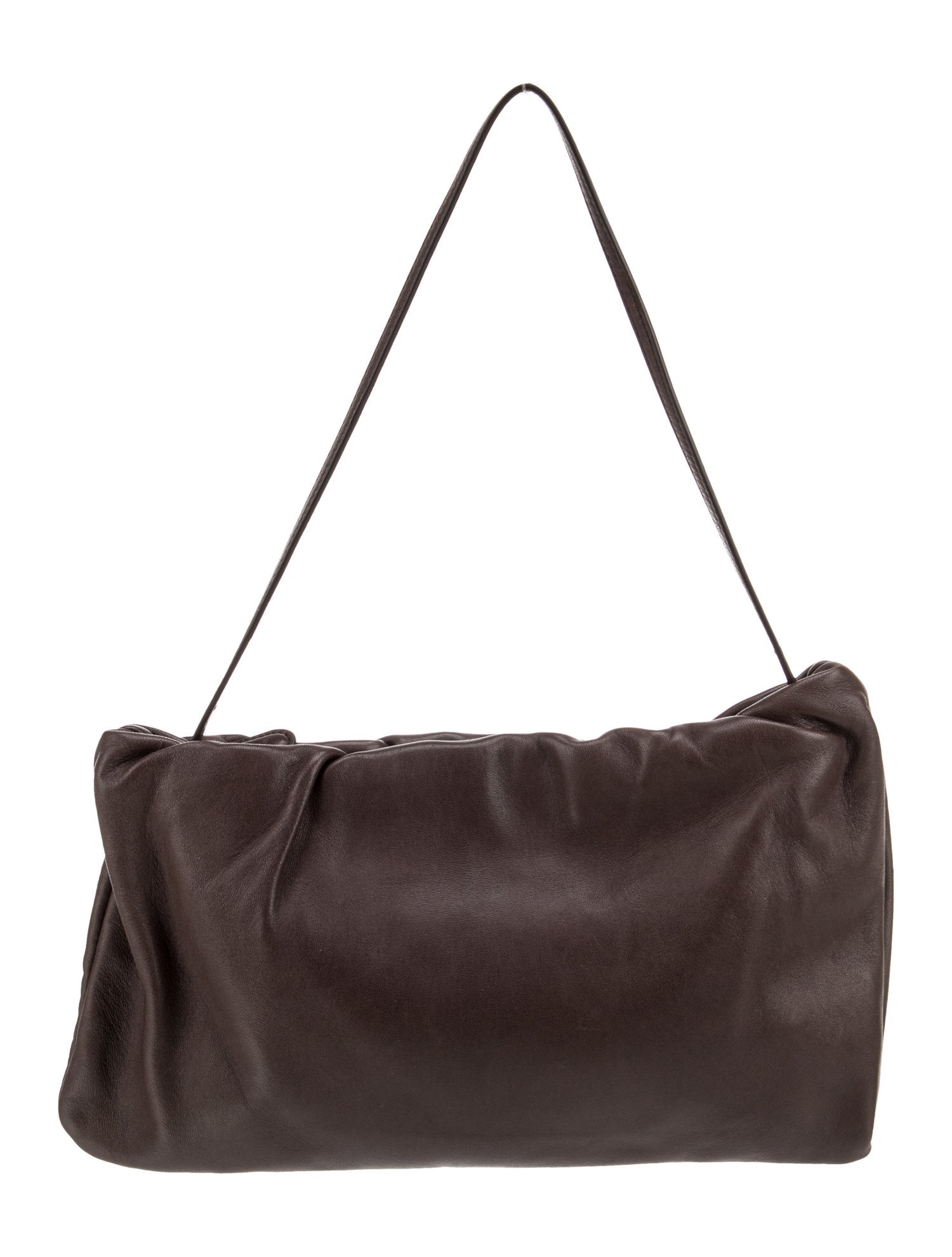 The Row Leather Bourse XL