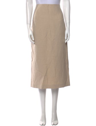 The Row Linen Midi Length Skirt