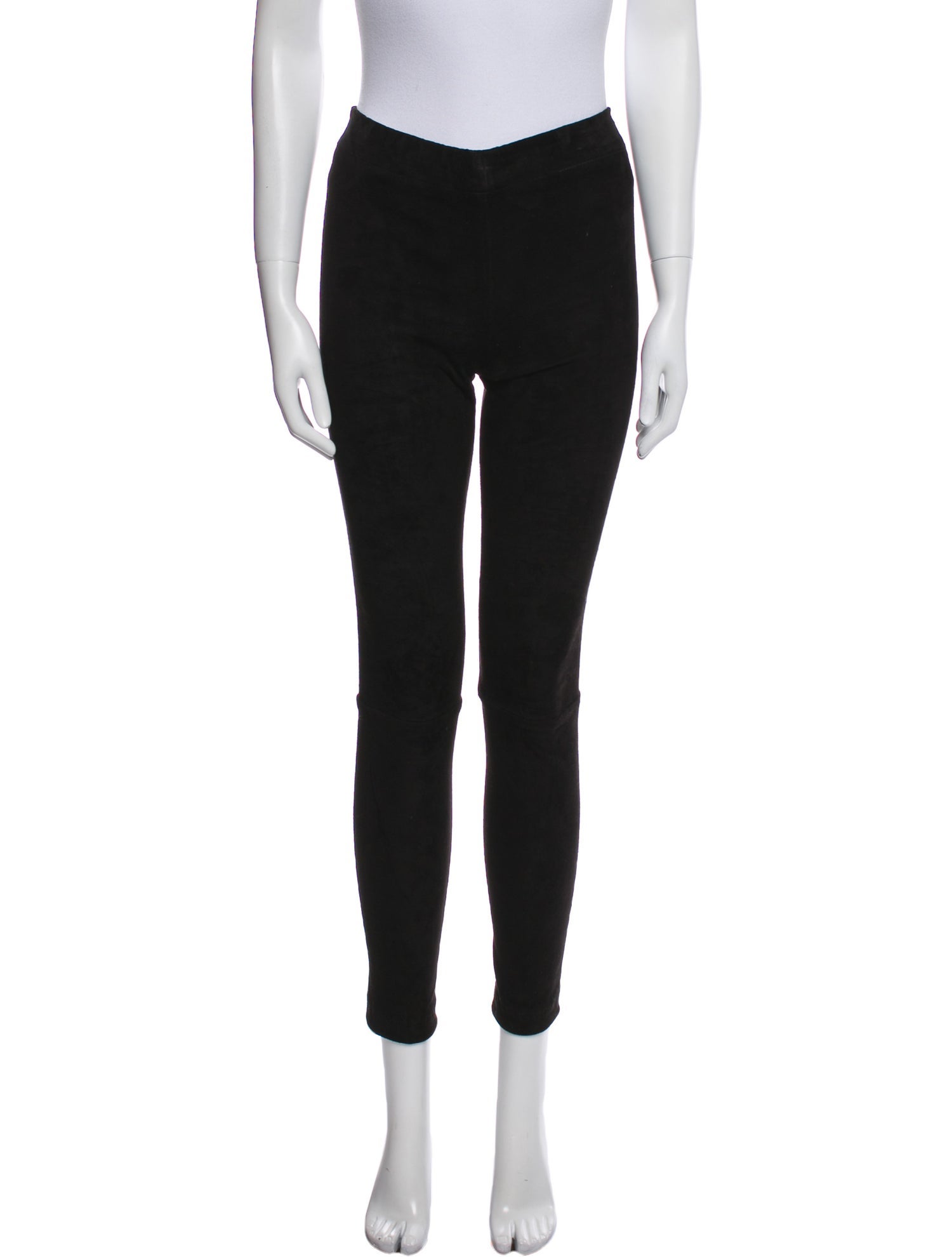 The Row Suede Skinny Leg Pants