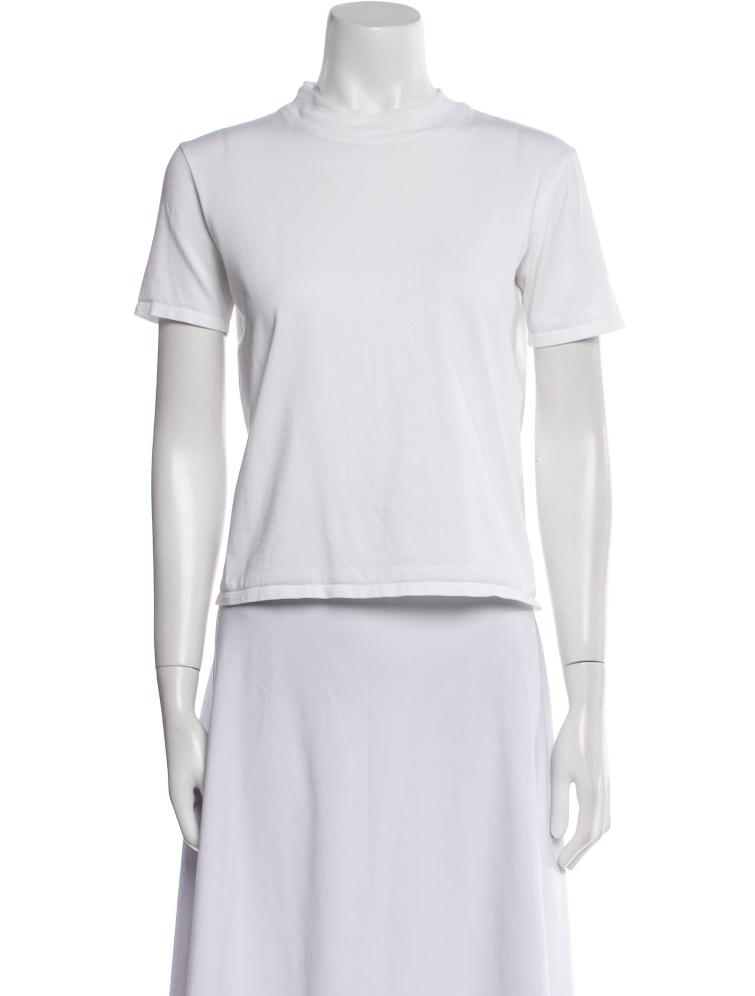 The Row Mock Neck Short Sleeve T-Shirt