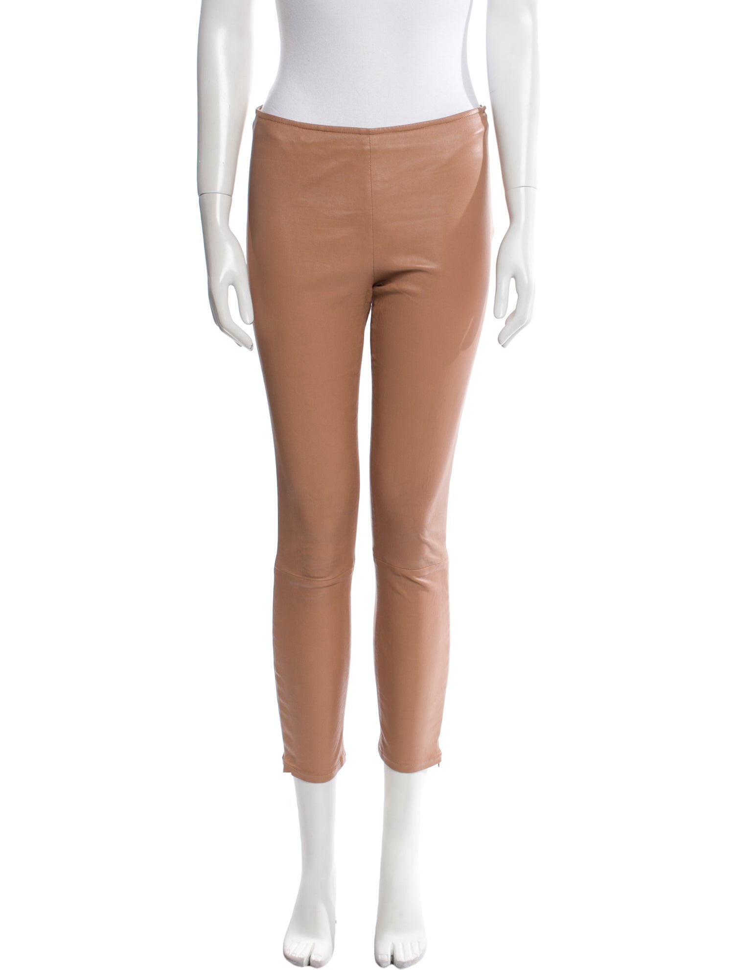 The Row Leather Skinny Leg Pants